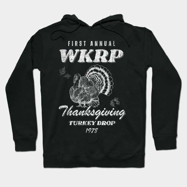 WKRP-Turkey-Drop Hoodie by DewaJassin